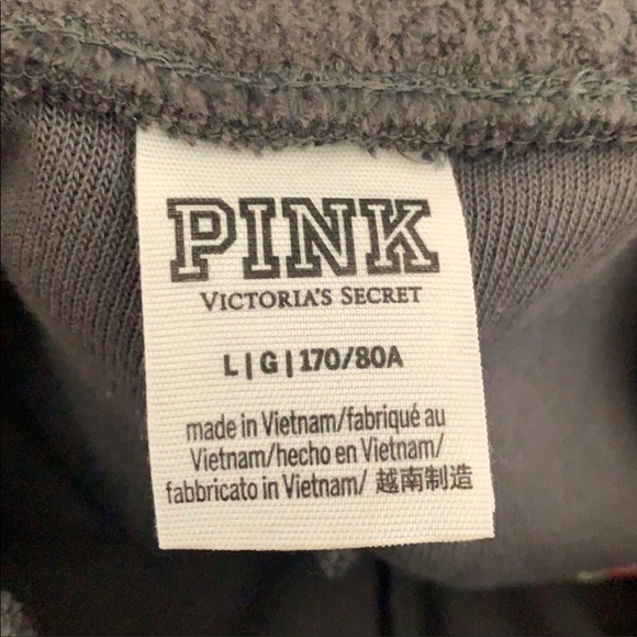 COPY - 🌺NWT Pink Victoria’s Secret Roses Fuzzy Skinny Jogger Hoodie Matching Se… - Picture 10 of 11